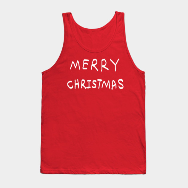 Merry Christmas Tank Top by Creatifly Graphic Tees