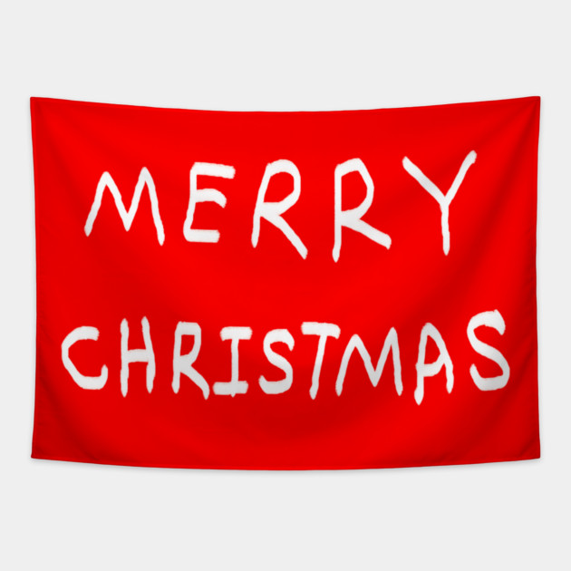 Merry Christmas Tapestry by Creatifly Graphic Tees