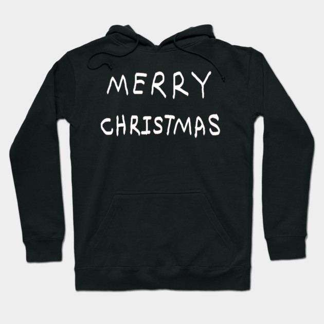Merry Christmas Hoodie by Creatifly Graphic Tees