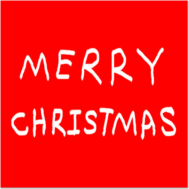 Merry Christmas Wall Art by Creatifly Graphic Tees