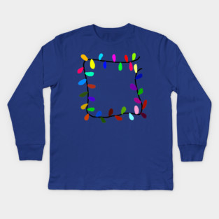 Christmas Lights Kids Long Sleeve T-Shirt