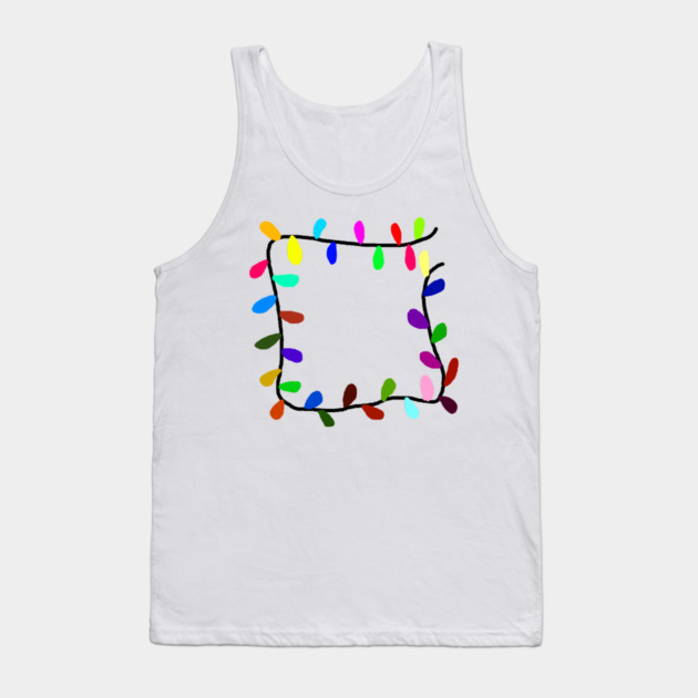 Christmas Lights Tank Top by Creatifly Graphic Tees