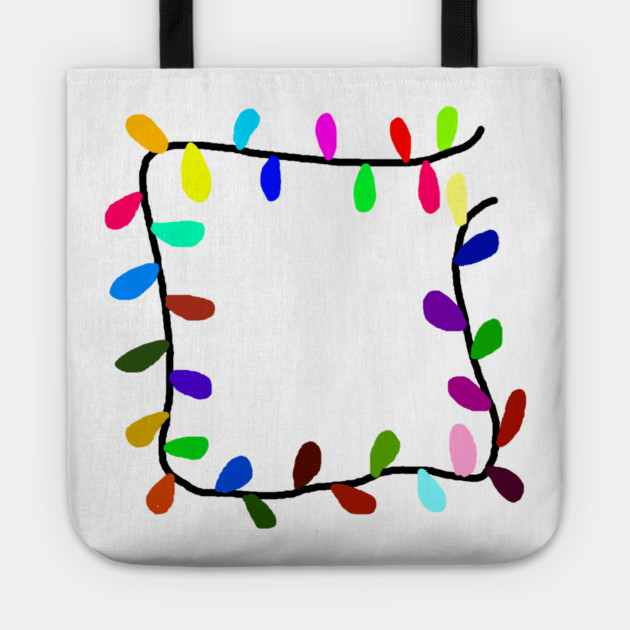 Christmas Lights Tote by Creatifly Graphic Tees
