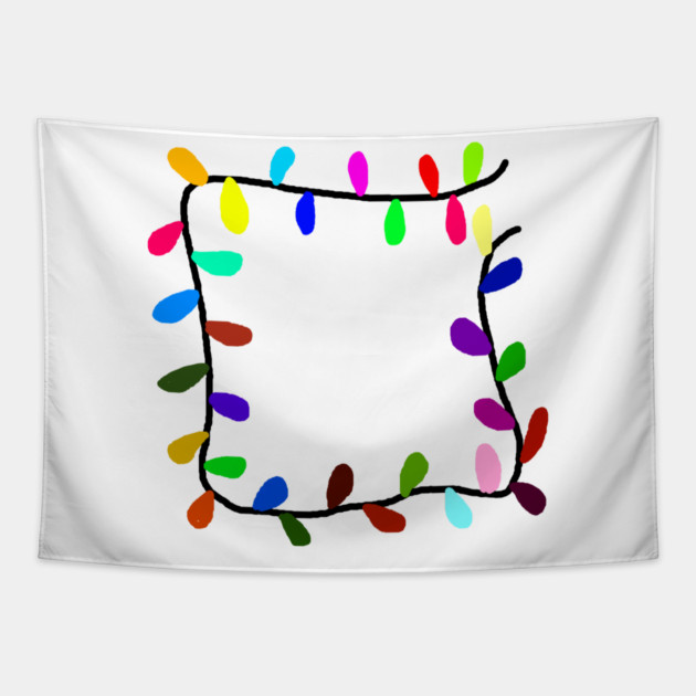 Christmas Lights Tapestry by Creatifly Graphic Tees