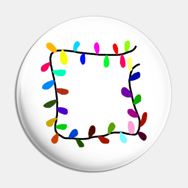 Christmas Lights Pin by Creatifly Graphic Tees