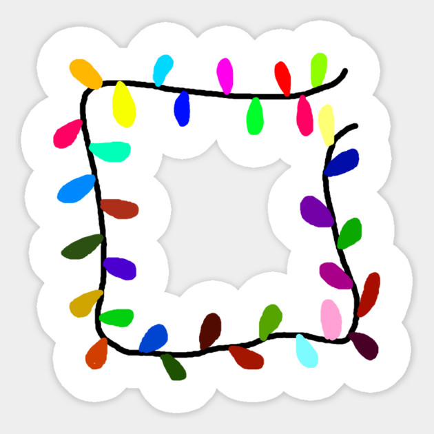 Christmas Lights Magnet by Creatifly Graphic Tees