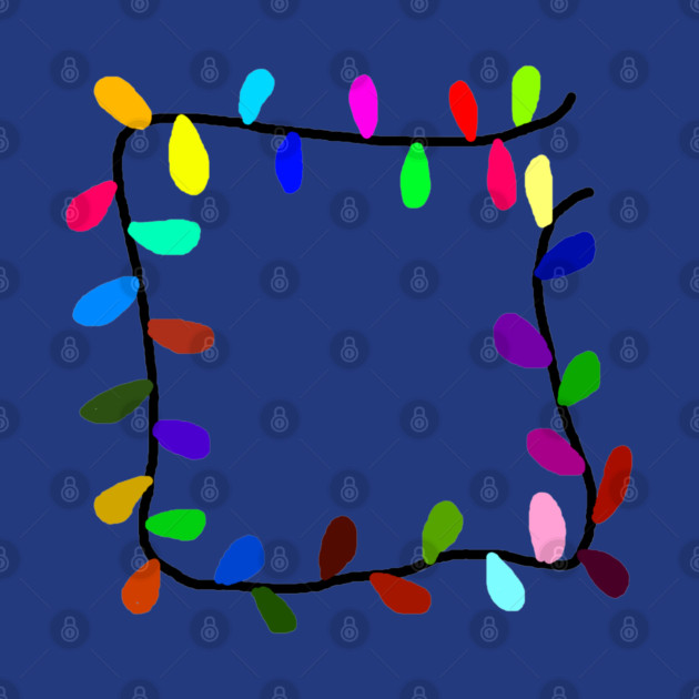 Christmas Lights by Creatifly Graphic Tees