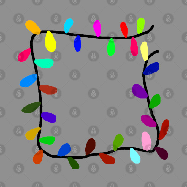 Christmas Lights by Creatifly Graphic Tees