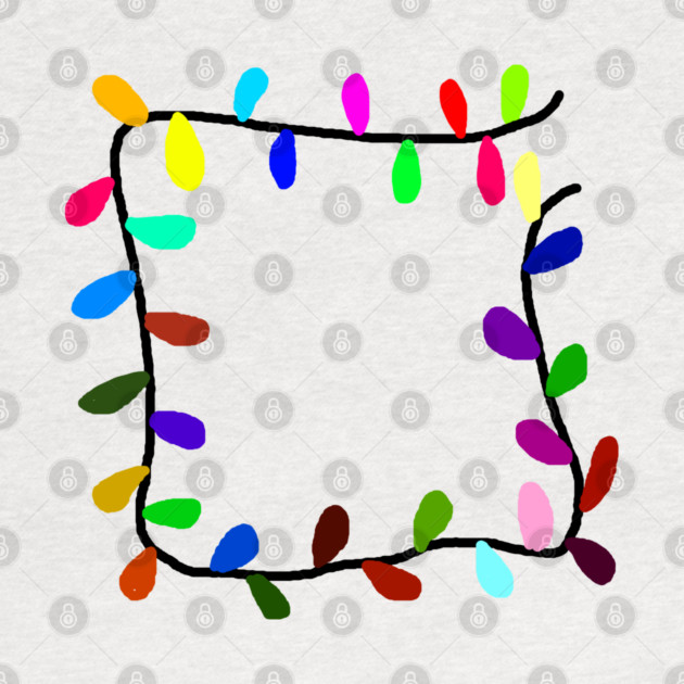 Christmas Lights by Creatifly Graphic Tees