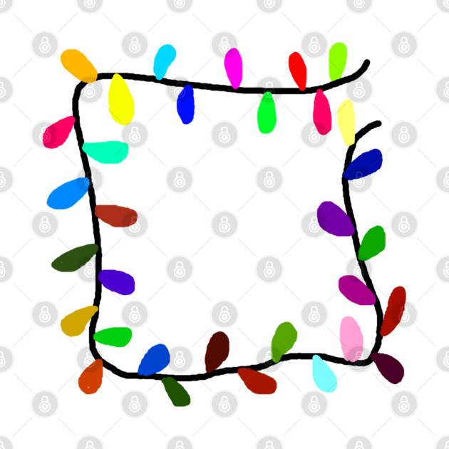 Christmas Lights by Creatifly Graphic Tees