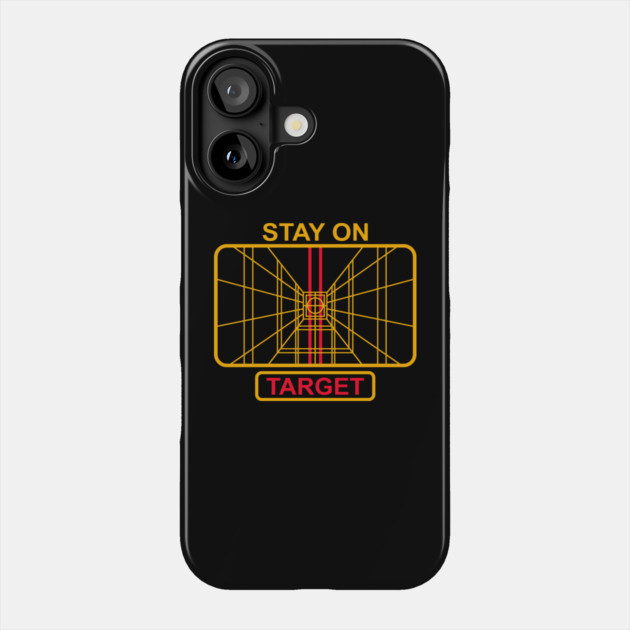 Stay On Target Cinematic Nerd 80s Nostalgia Phone Case by Anticorporati