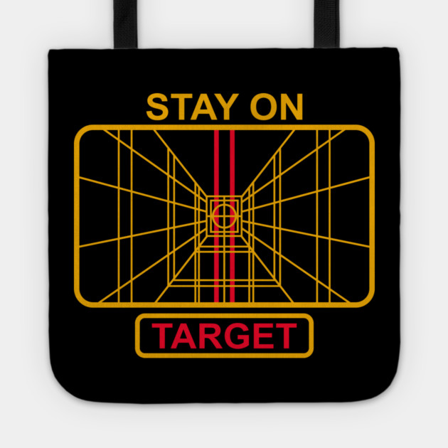 Stay On Target Cinematic Nerd 80s Nostalgia Tote by Anticorporati