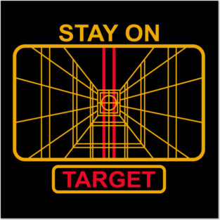 Stay On Target Cinematic Nerd 80s Nostalgia Posters and Art