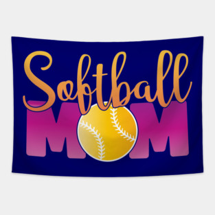 Softball Mom Tapestry