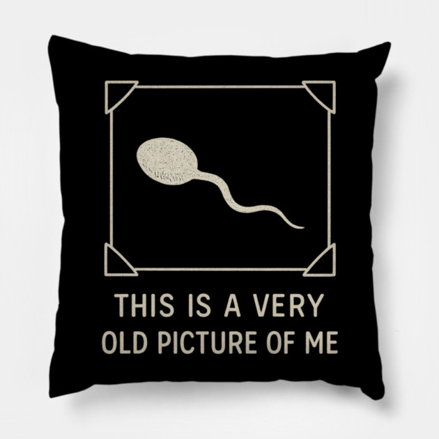 Very Old Picture of Me Funny Retro Pillow by ArtistTee ⭐⭐⭐⭐⭐