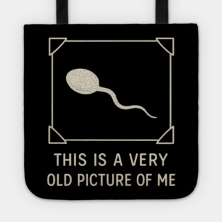 Very Old Picture of Me Funny Retro Tote