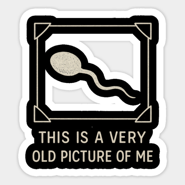 Very Old Picture of Me Funny Retro Sticker by ArtistTee ⭐⭐⭐⭐⭐