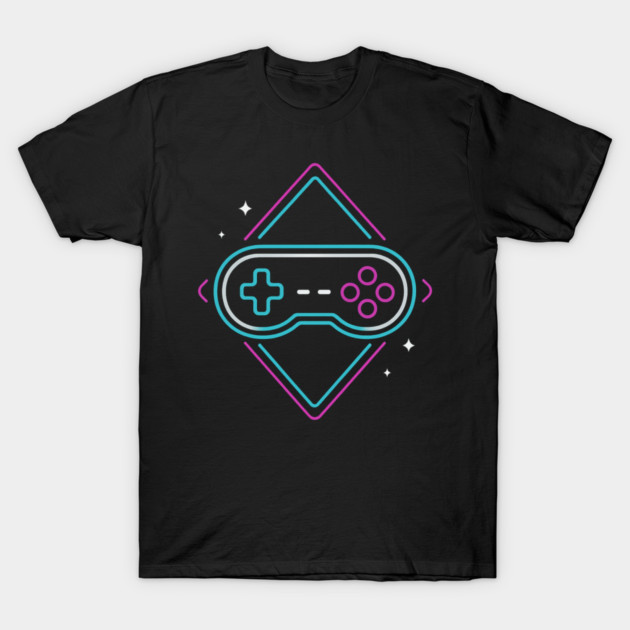 Neon Gamer Controller Retro Arcade T-Shirt by ArtistTee ⭐⭐⭐⭐⭐