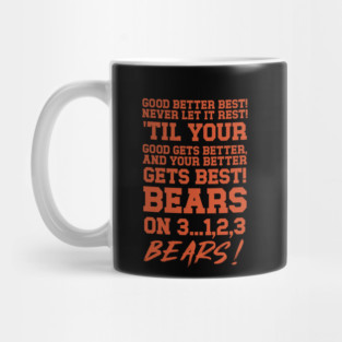 Good Better Best Chicago Bears Football Motivational Bears Mug