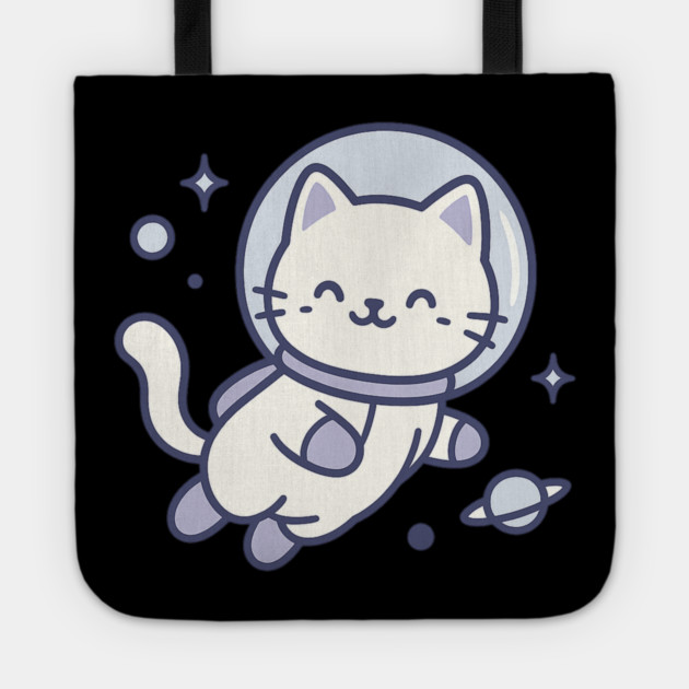 Kawaii Space Cat Astronaut Tote by ArtistTee ⭐⭐⭐⭐⭐