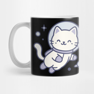 Kawaii Space Cat Astronaut Mug