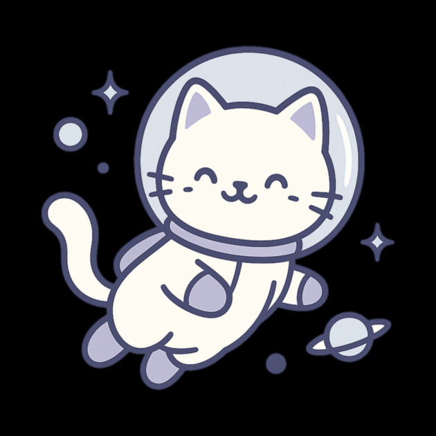 Kawaii Space Cat Astronaut by ArtistTee ⭐⭐⭐⭐⭐