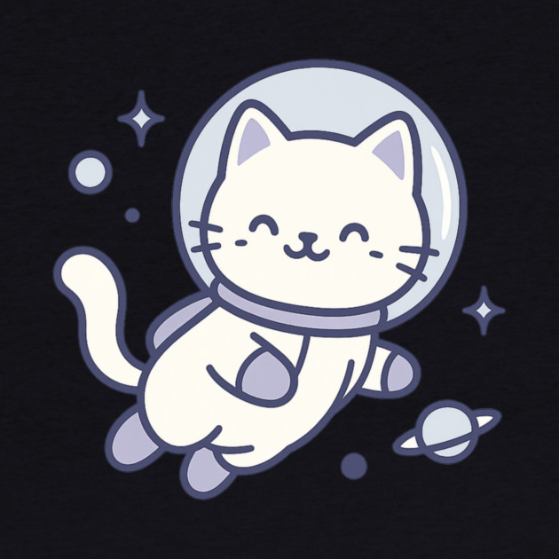 Kawaii Space Cat Astronaut by ArtistTee ⭐⭐⭐⭐⭐