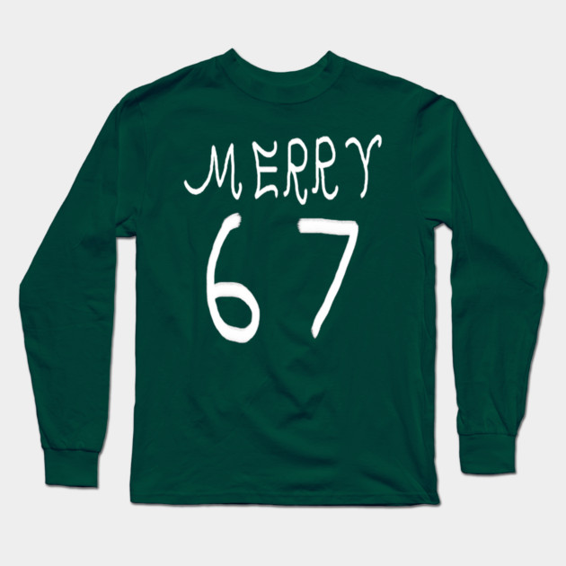 67-christmas Long Sleeve T-Shirt by Creatifly Graphic Tees
