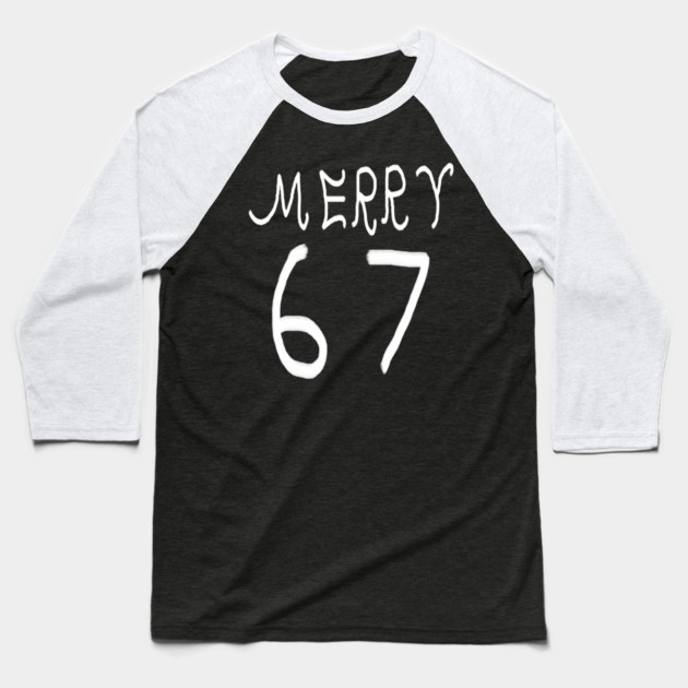 67-christmas Baseball T-Shirt by Creatifly Graphic Tees