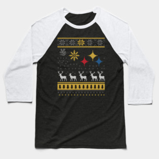 Steelers Football  Merry Christmas Baseball T-Shirt
