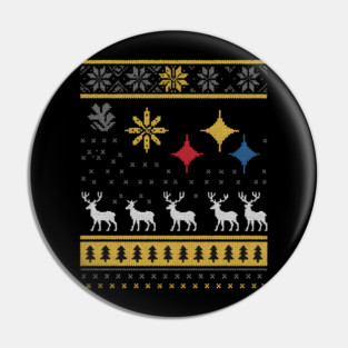 Steelers Football  Merry Christmas Pin