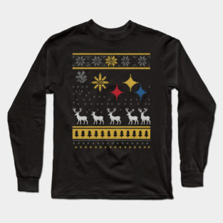 Steelers Football  Merry Christmas Long Sleeve T-Shirt