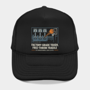 Detroit Factory Hoops — Piston Line Free-Throw Fragile Hat