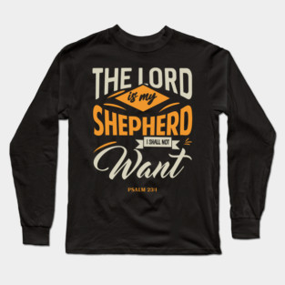 Lord Is My Shepherd I Shall Not Want Modern Long Sleeve T-Shirt