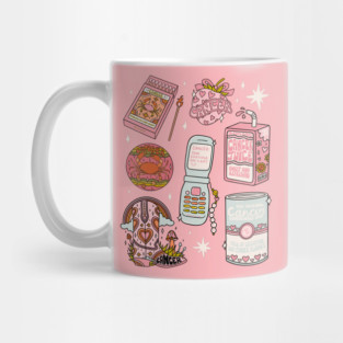 Cancer Zodiac Tattoo Flash Sheet Mug