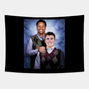 Bo Nix & Courtland Sutton Step Brothers Tapestry
