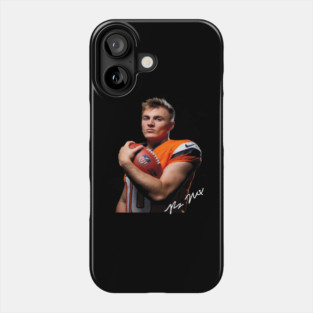 Bo Nix Denver Portrait Phone Case