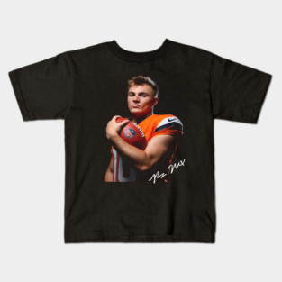 Bo Nix Denver Portrait Kids T-Shirt
