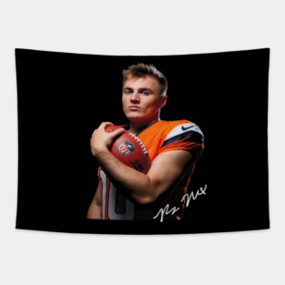 Bo Nix Denver Portrait Tapestry