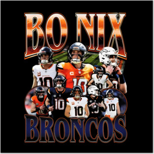 Bo Nix Style Bootleg Posters and Art