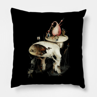 Copy Of Hieronymus Bosch - Garden Of Earthly Delights Hell Creature Pillow