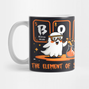 Chemistry Boo The Element Of Surprise Cute Chemist Halloween Mug