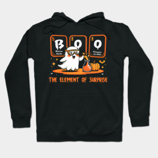 Chemistry Boo The Element Of Surprise Cute Chemist Halloween Hoodie