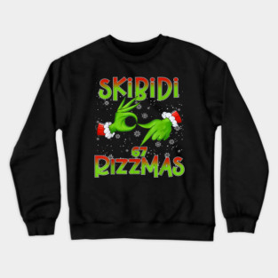 Skibidi Rizzmas 67 Meme Crewneck Sweatshirt