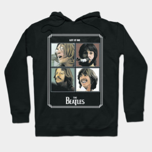The Beatles | Let It Be: Fab Four Screen Print Fanart Hoodie