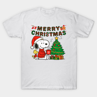 Merry Christmas Snoopy-Peanuts T-Shirt