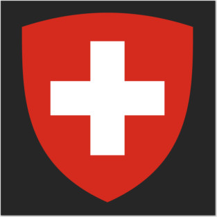 Coat of Arms of Switzerland (Pantone) Posters and Art