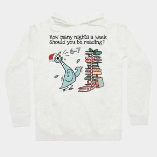 How Many Nights A Week Should You Be Reading 6-7 Png, Pigeon Elephant Piggie Children's Books,Teacher Six Seven 67 Hoodie