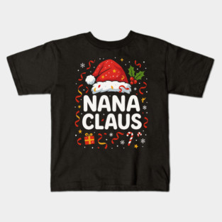 Nana Claus Christmas Character Design Kids T-Shirt