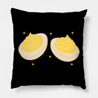 Inappropriate couples Matching Thanksgiving Shirt Fall Season Husband Wife deviled eggs 2 Pillow